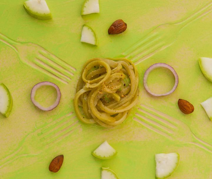 Nidi di zucchina lagenaria Nidi di zucchina lagenaria